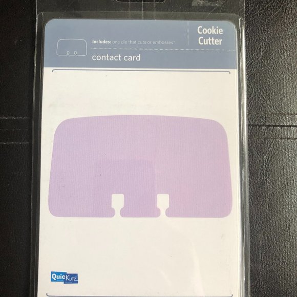 QuicKutz Contact Card Diecut *NIB* - Picture 1 of 2